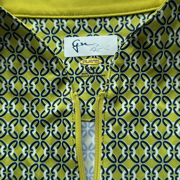 NWT Greg Norman Sleeveless Shirt Green Blue size Small - Picture 2 of 5